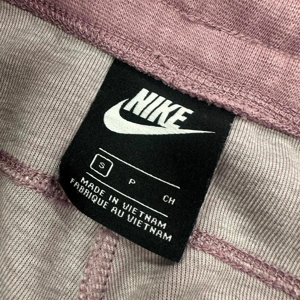 Nike Tech Pink Fleece Joggers w leg zip Size Small